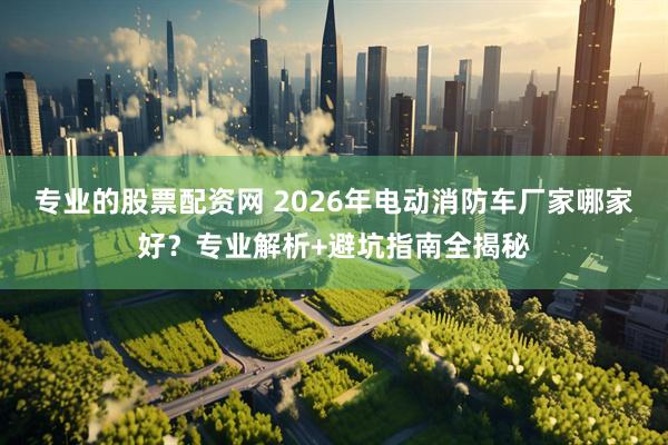 专业的股票配资网 2026年电动消防车厂家哪家好？专业解析+避坑指南全揭秘